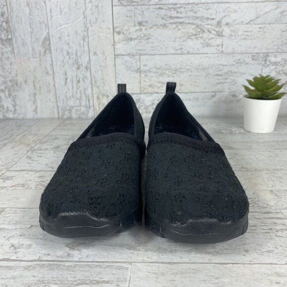Skechers EZ Flex 23475 Dusty Black Slip On Memory Foam Shoes Womens Size 6.5 - Picture 4 of 10